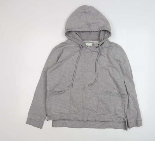 Womens UK Size 10 FatFace Grey Pullover Hoodie