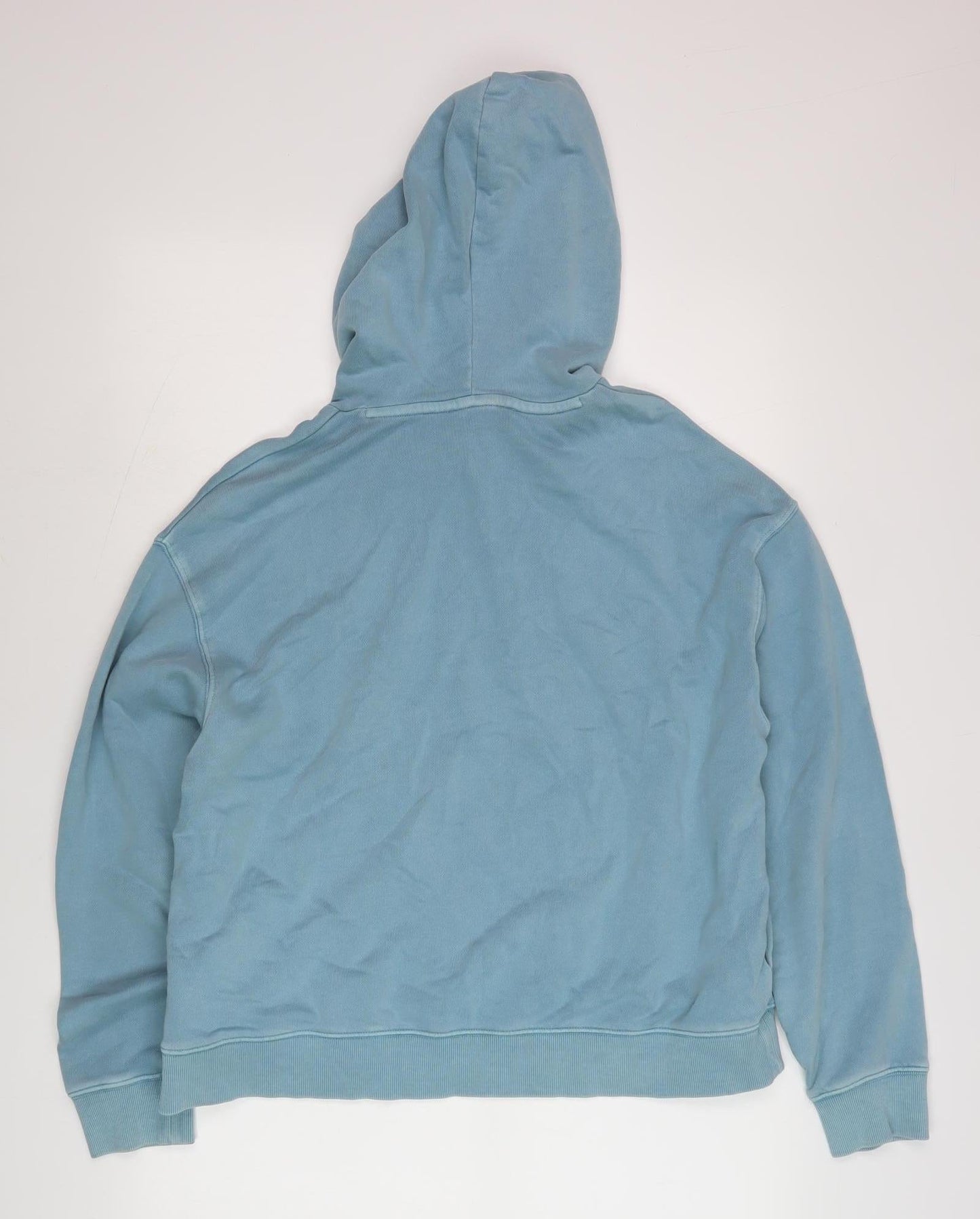 Mens UK Size M Marks and Spencer Blue Pullover Hoodie