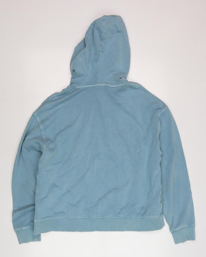 Mens UK Size M Marks and Spencer Blue Pullover Hoodie