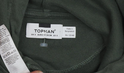 Topman Men's Green S Pullover Hoodie