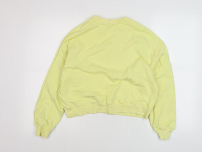 Zara Girls Yellow Pullover Sweatshirt 13-14 Years