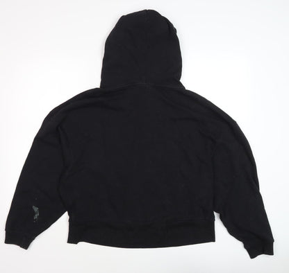 DKNY Unisex Black Logo Hoodie L Size Casual