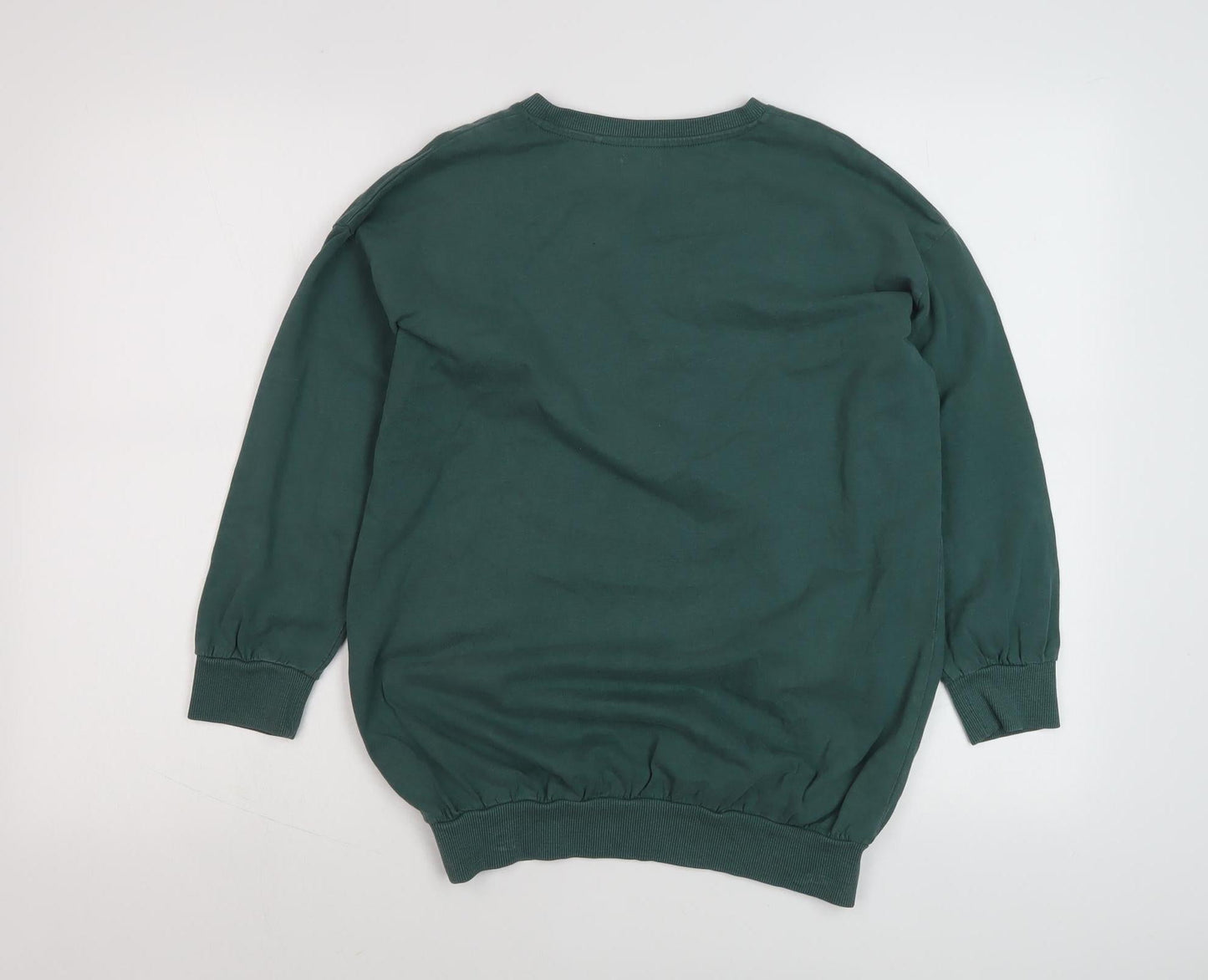 Next Girls Green Pullover Sweatshirt, 10 Years, Graphic Print