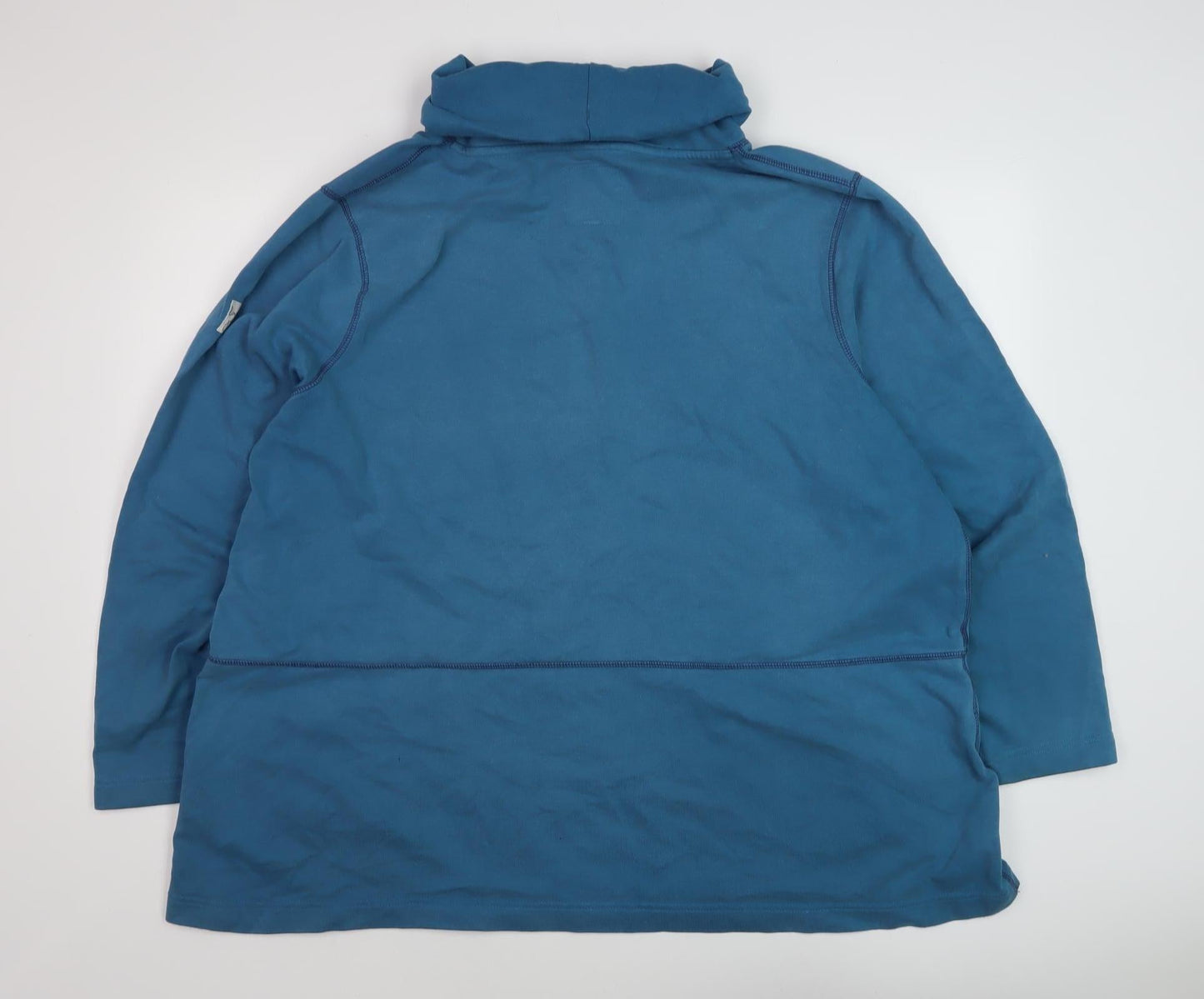 Lazy Jacks Blue Unisex Sweatshirt, Size 10, Cowl Neck