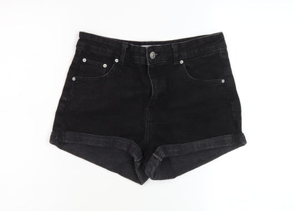 Womens UK Size 10 Bershka Regular Fit Shorts Shorts