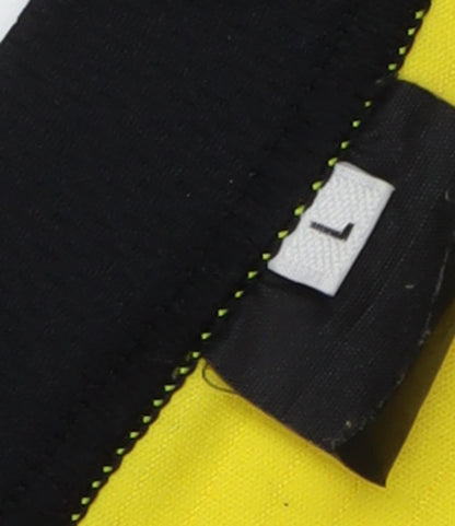 Men's Yellow Cycling Tank Jersey, Size L