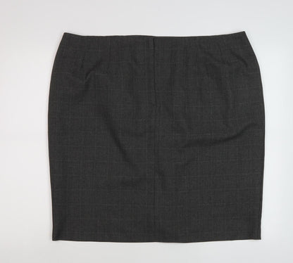 Marks and Spencer Womens Grey Pencil Skirt Size 22 Workwear