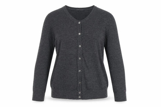 Womens UK Size M Tommy Hilfiger Grey Cardigan Jumper