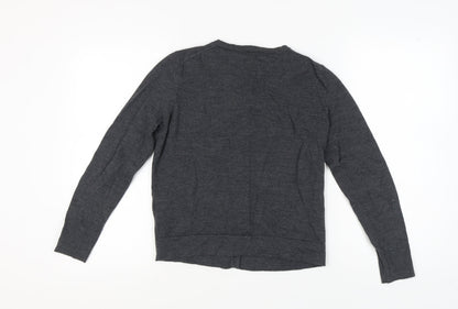 Womens UK Size M Tommy Hilfiger Grey Cardigan Jumper