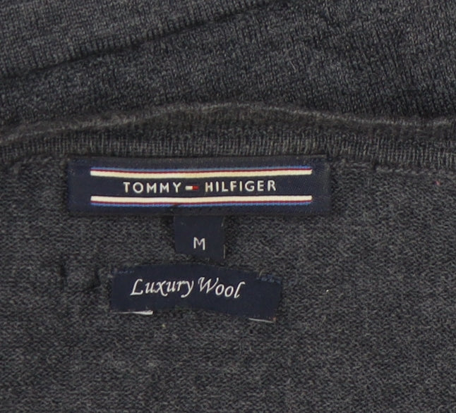 Womens UK Size M Tommy Hilfiger Grey Cardigan Jumper