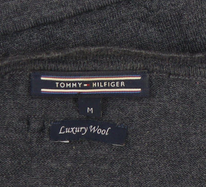 Womens UK Size M Tommy Hilfiger Grey Cardigan Jumper