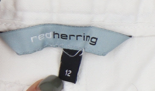 Red Herring Women's White Trousers Size 12