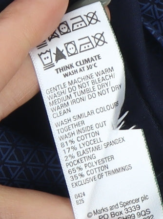 Marks and Spencer Men's Blue Chino Shorts M