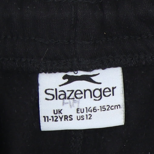 Slazenger Boys Black Jogger Trousers 11-12 Years
