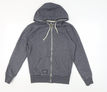 Brookhaven Men's Grey Zip Hoodie, Medium, Hooded Style