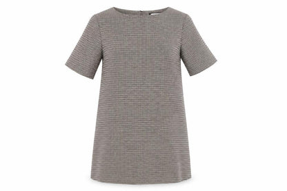 Zara Woman Houndstooth Shift Dress, M, Multicoloured