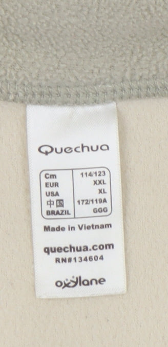 Quechua Beige Unisex Fleece Sweatshirt XXL Lightweight