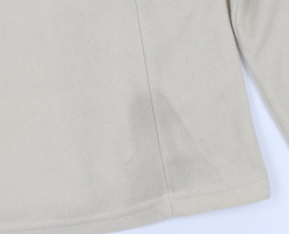 Quechua Beige Unisex Fleece Sweatshirt XXL Lightweight