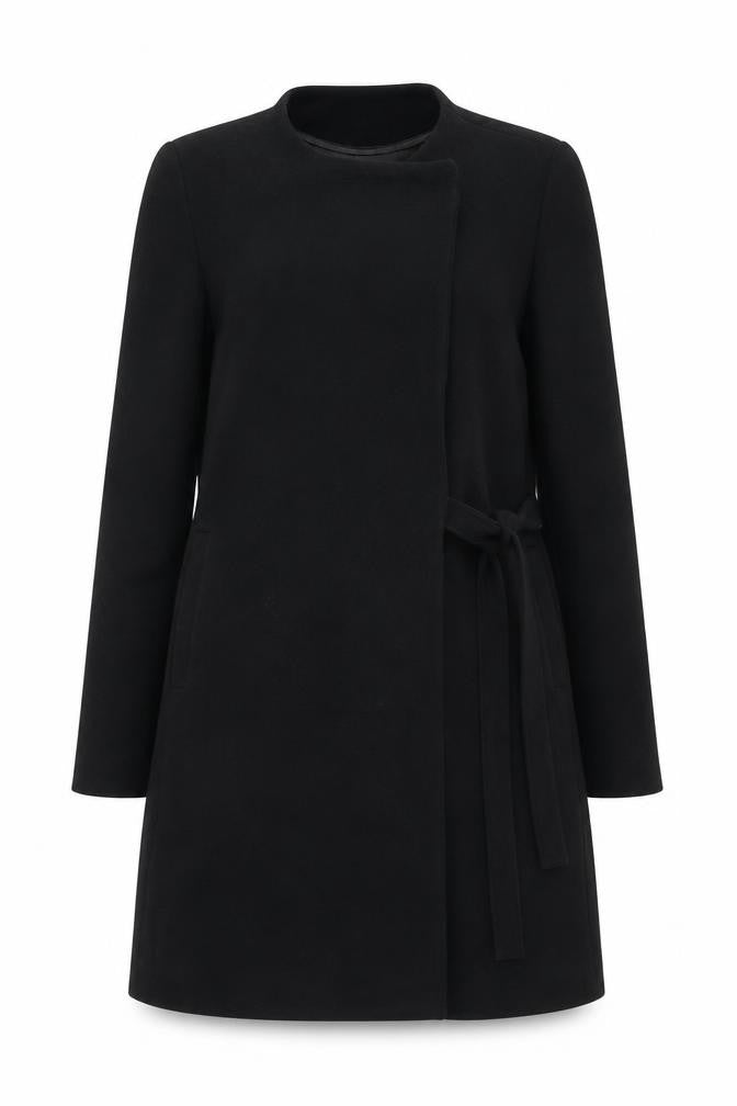 Marks & Spencer Women's Black Long Coat Size 6