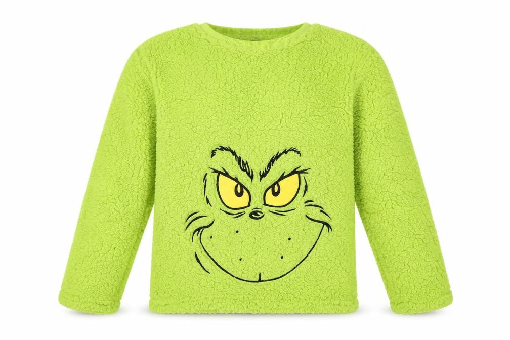 The Grinch Girls Green Fleece Pyjama Top 11-12 Years
