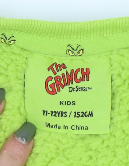 The Grinch Girls Green Fleece Pyjama Top 11-12 Years