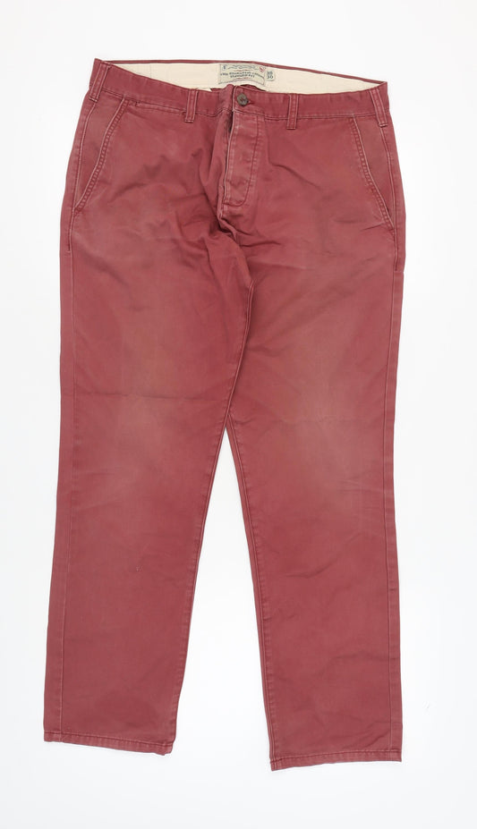 Matalan Men's Red Slim Chinos Size 36