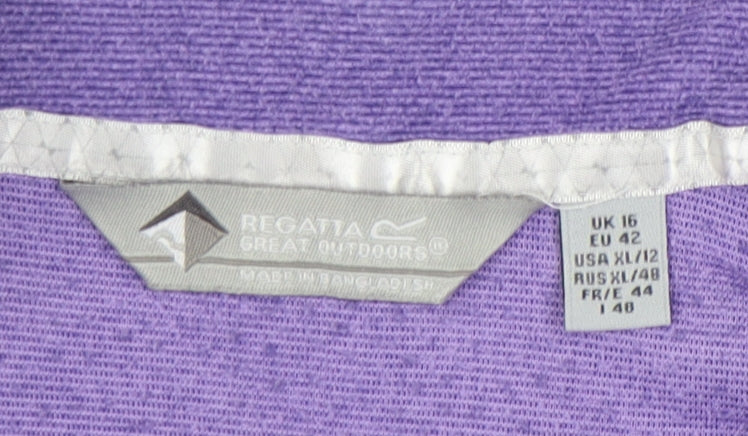 Regatta Women's Purple Pullover Sweatshirt - Size 16