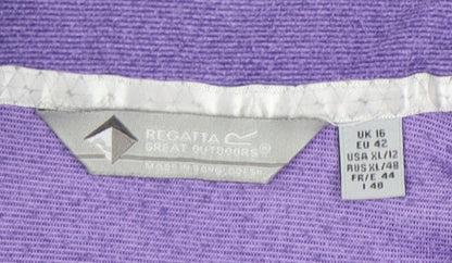 Regatta Women's Purple Pullover Sweatshirt - Size 16