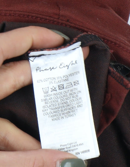 Phase Eight Women's Brown Skinny Trousers Size 10