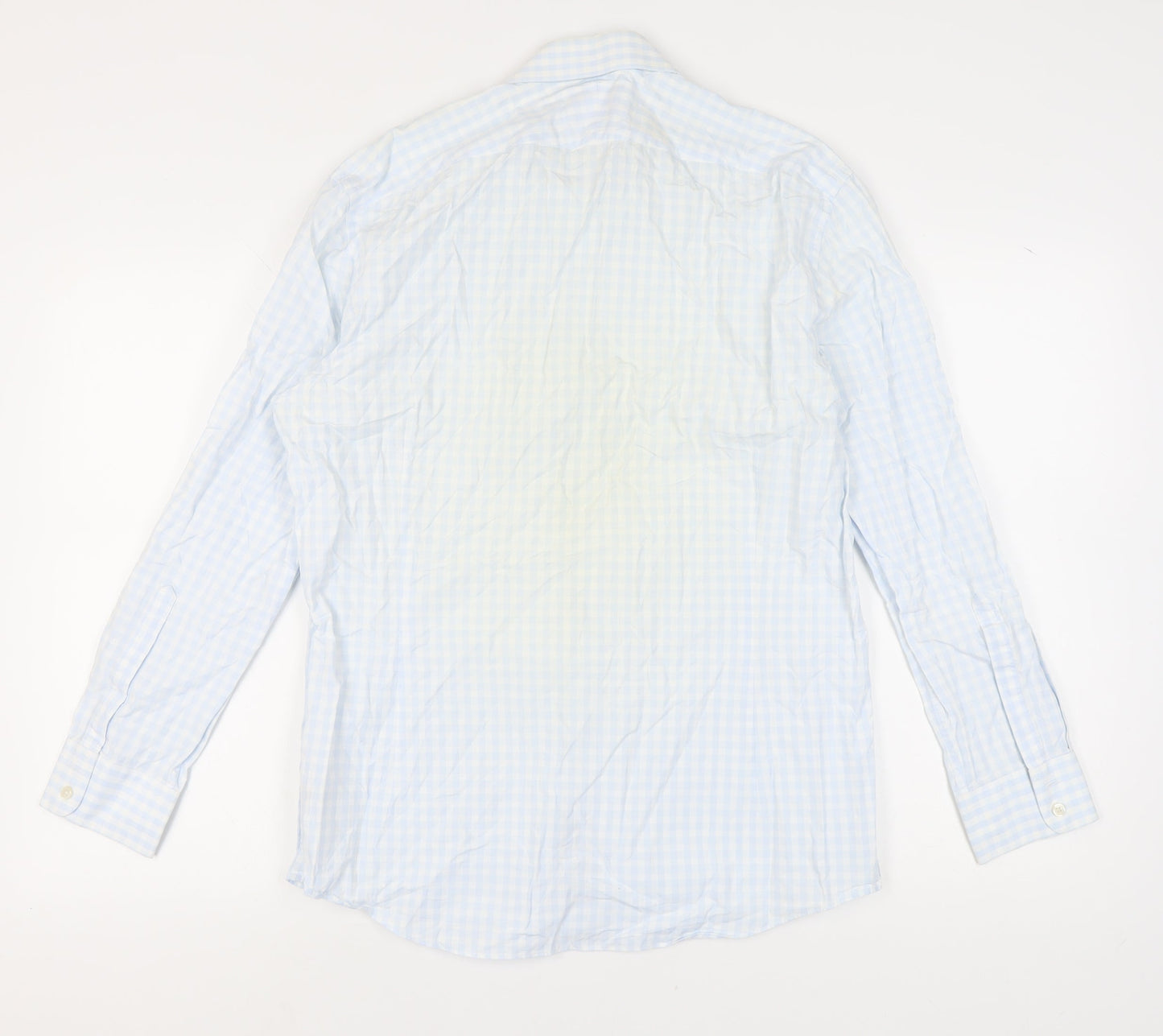 Charles Tyrwhitt Men's Blue Check Extra-Slim Shirt