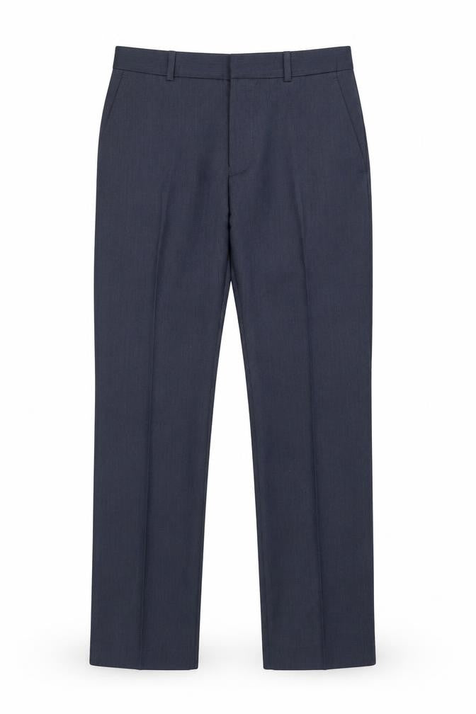 Mens UK Size M Perry Ellis Slim Fit Dress Pants Blue Trousers