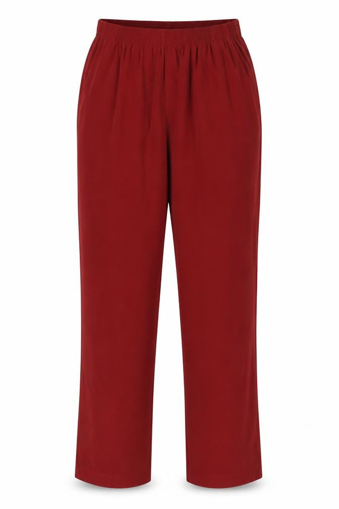 Womens UK Size 8 Alfred Dunner Regular Fit  Red Trousers