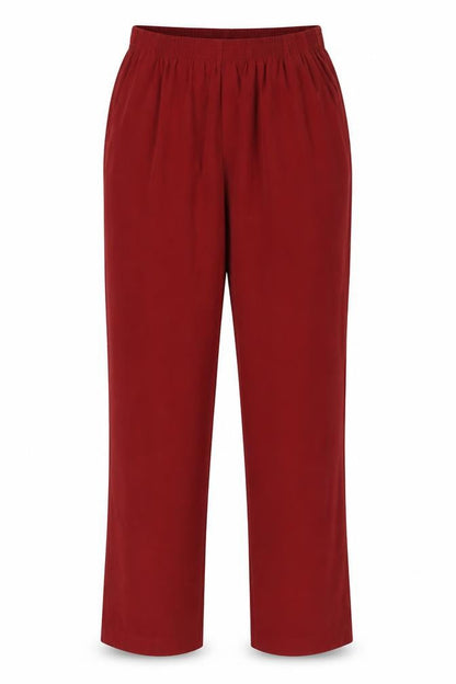 Womens UK Size 8 Alfred Dunner Regular Fit  Red Trousers