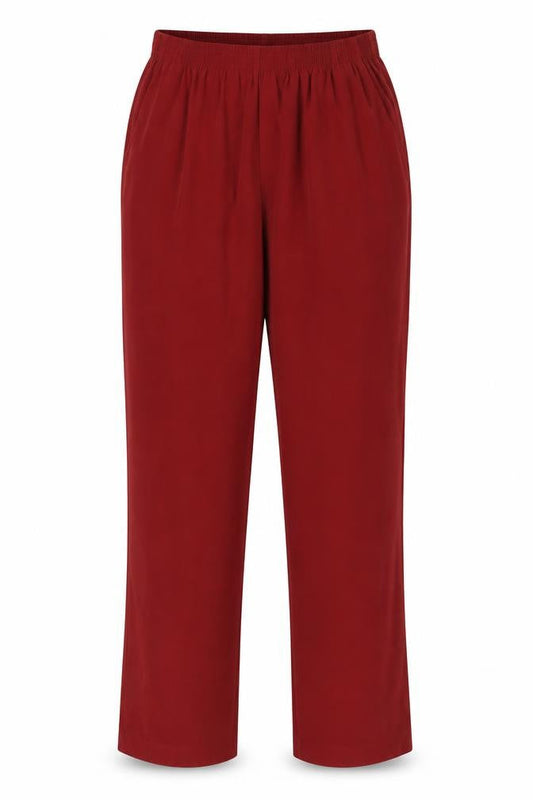 Womens UK Size 8 Alfred Dunner Regular Fit  Red Trousers