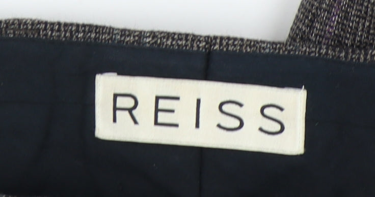 Reiss Men's Grey Check Dress Pants Size 34