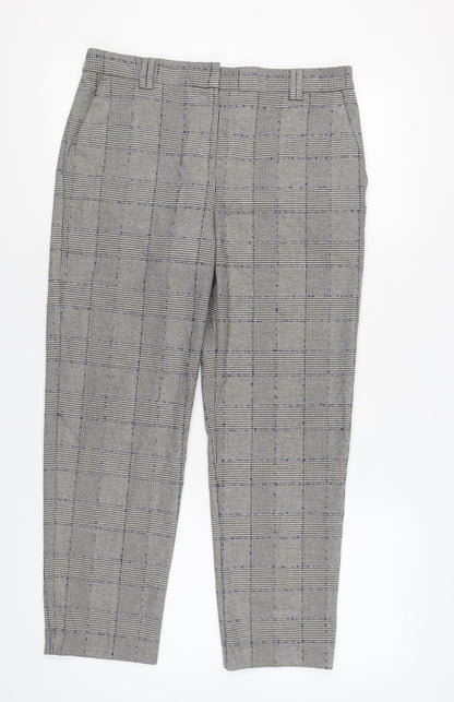 Womens UK Size 12 Marks and Spencer Regular Fit Business Workwear Grey Trousers