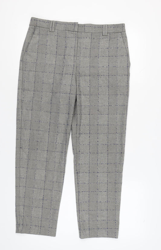 Womens UK Size 12 Marks and Spencer Regular Fit Business Workwear Grey Trousers