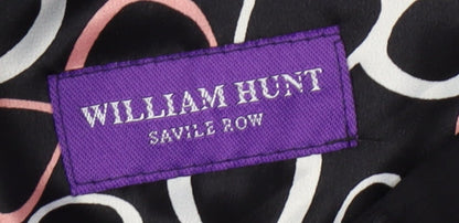Mens UK Size 38 William Hunt Savile Row  Formal Black Trousers