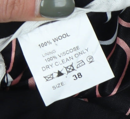 Mens UK Size 38 William Hunt Savile Row  Formal Black Trousers