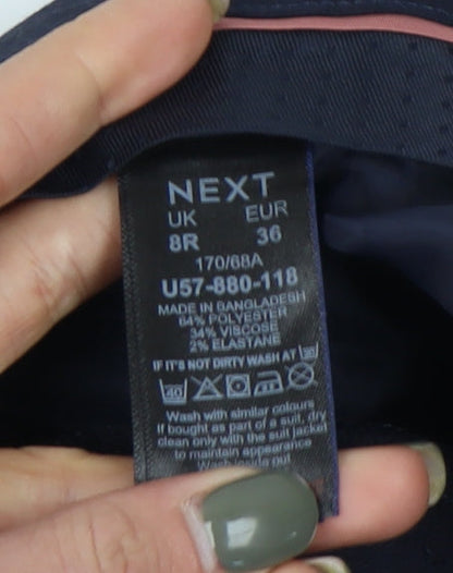 Womens UK Size 8 NEXT Regular Fit Business Casual Blue Trousers