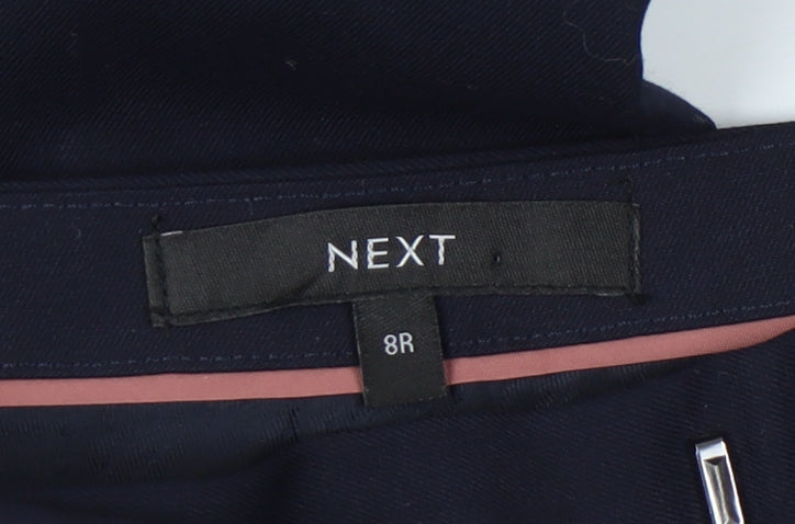 Womens UK Size 8 NEXT Regular Fit Business Casual Blue Trousers