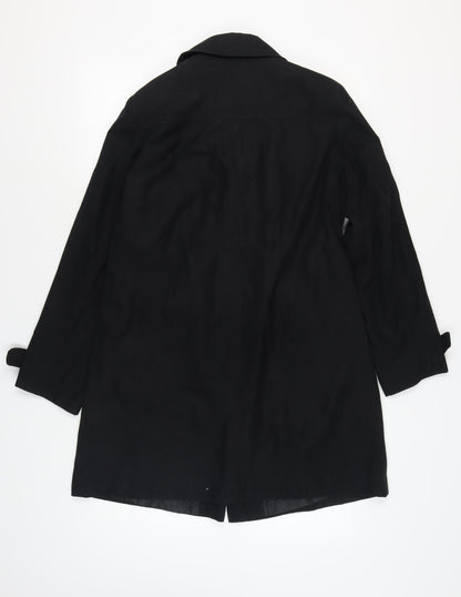 Under Wraps Women's Black Overcoat Size 16