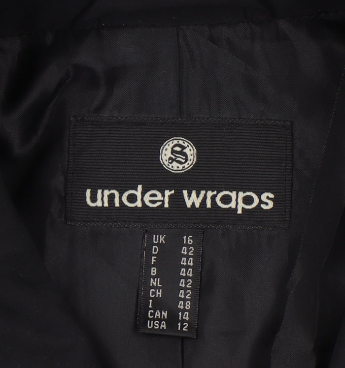 Under Wraps Women's Black Overcoat Size 16