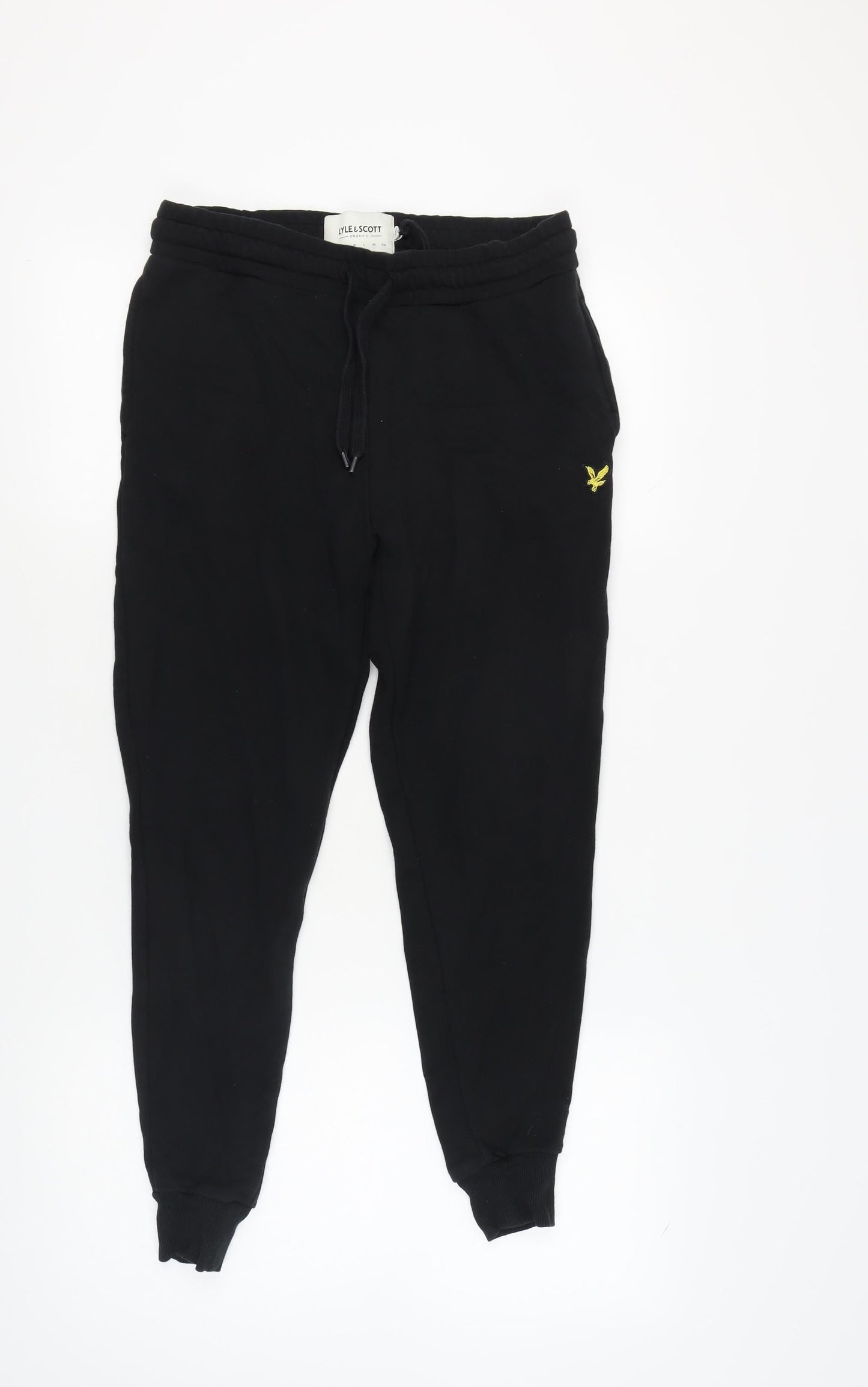 Lyle & Scott Men's Black Joggers, S, Elastic Waist