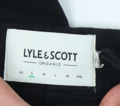 Lyle & Scott Men's Black Joggers, S, Elastic Waist