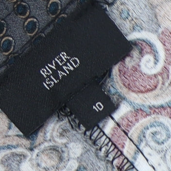 River Island Women's Geometric Tapered Trousers Size 10