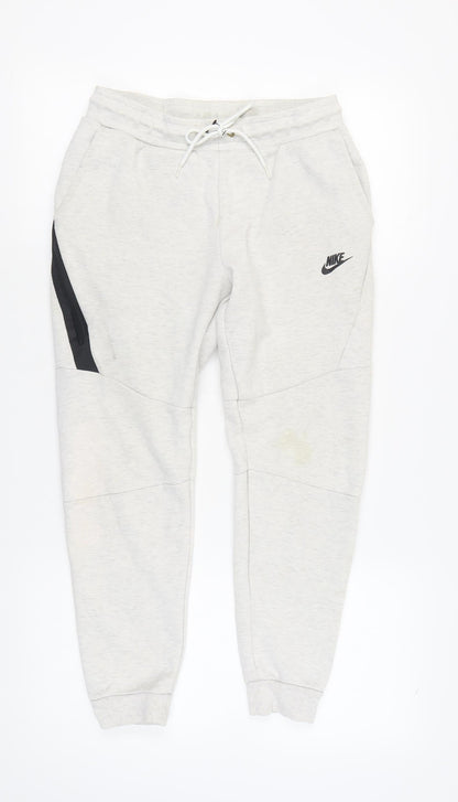 Nike Men’s Grey Jogger Trousers S - Elastic Waist