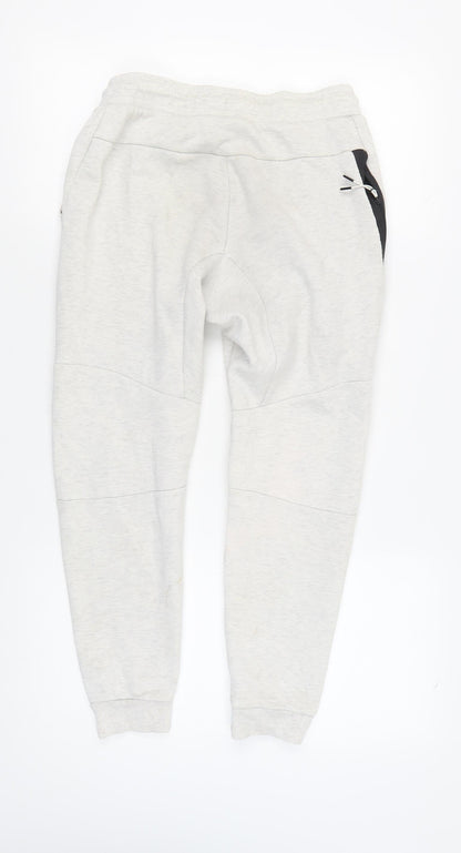 Nike Men’s Grey Jogger Trousers S - Elastic Waist