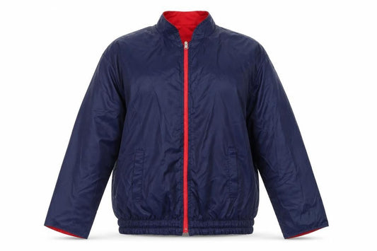 St Michael Women Blue Jacket Size 18 Basic Zip Casual