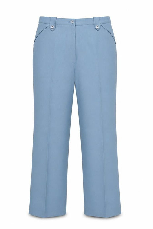 Womens UK Size 18 St Michael Regular Fit Dress Pants Blue Trousers
